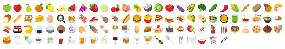 Essen und Trinken Emojis