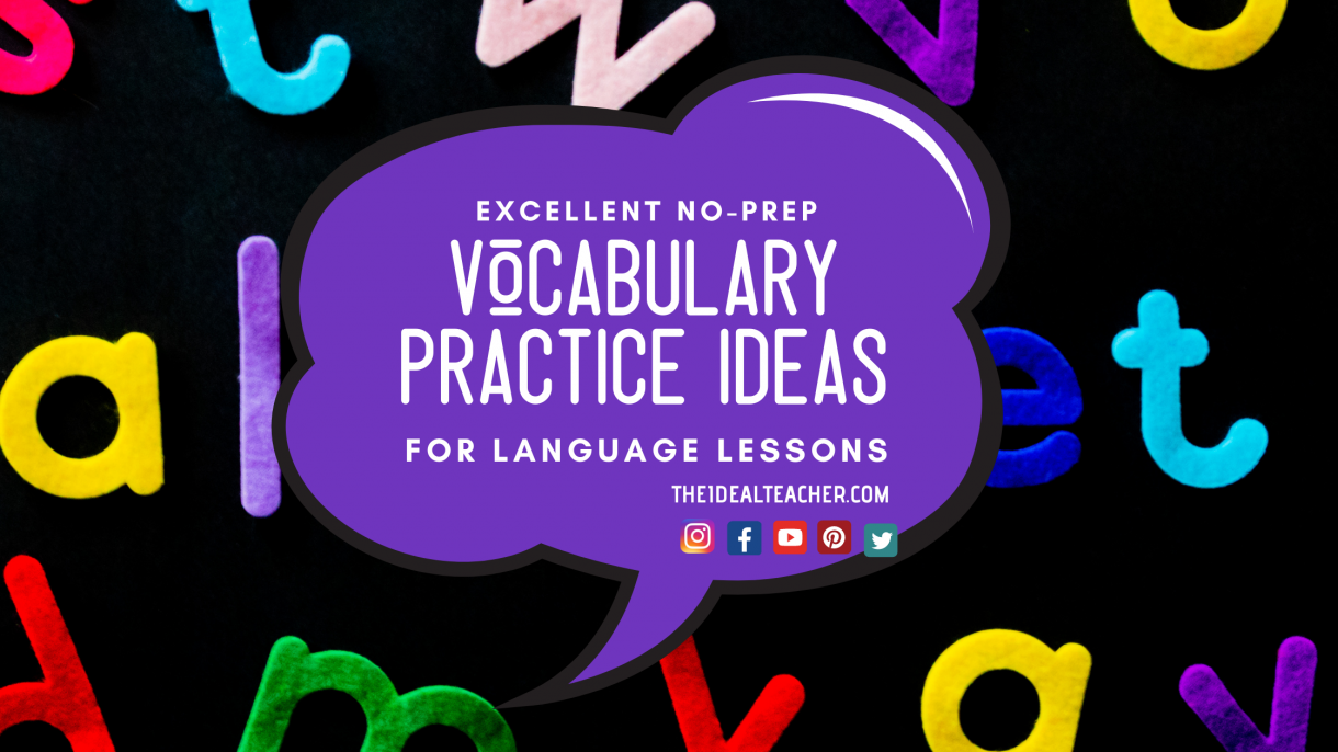 Excellent Vocabulary Practice Ideas for Language Lessons Revision (1)