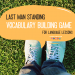 Last man standing vocabulary building game