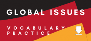 German Global Issues GCSE Vocabulary Worksheet