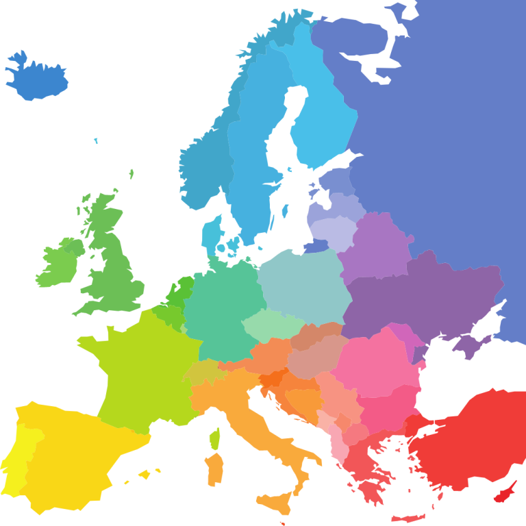 Europe Map 768x768 