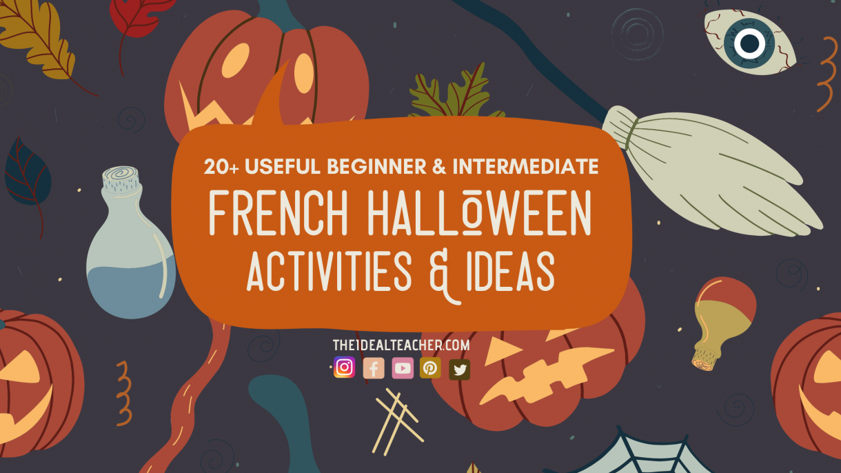 French Halloween Activities for Lessons Beginner and Intermediate