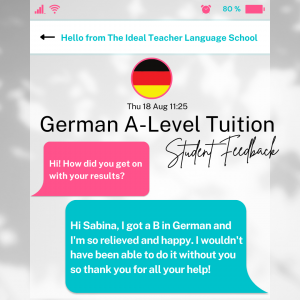 A-Level German Results from Tutoring