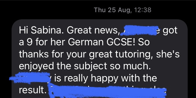GCSE German Grade 9 Tutoring Review