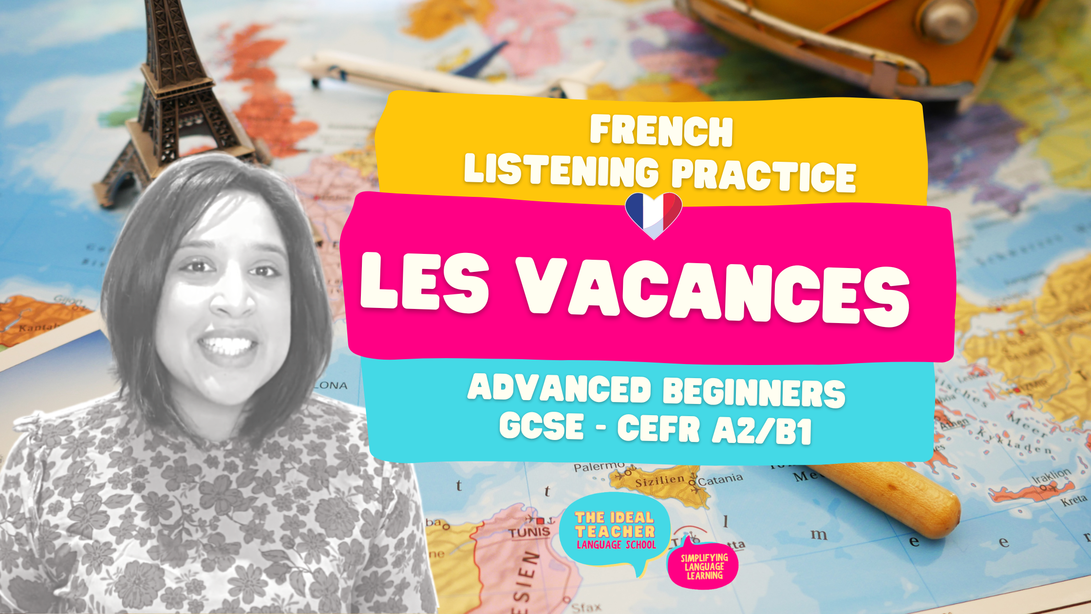 Les Vacances – Free French Listening Practice for A2 and GCSE
