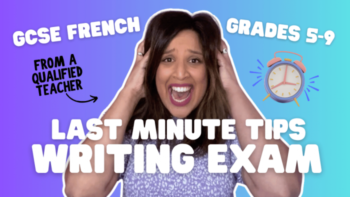 GCSE French Writing HOW TO GET FULL MARKS Last Minute WRITING TIPS (3)