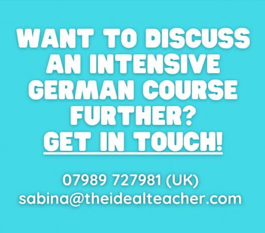 Get in touch for anintensive german course Need an a-level german tutor?