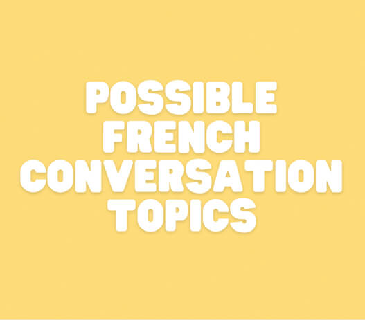 Possible french conversation topics Need an a-level german tutor?