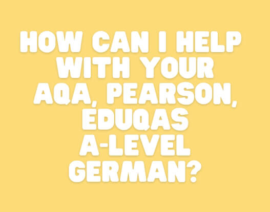 Specialist Tutor for German A Level Specialist Tutor for German A Level