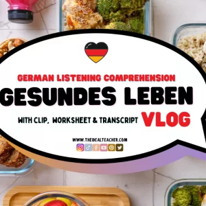 Healthy Living – German Listening Practice VLOG That Will Make You Listen